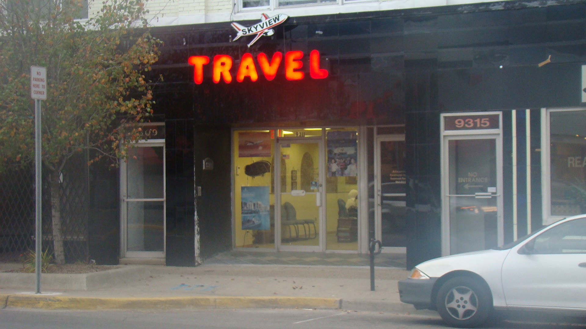 Skyview Travel Agency original office front entrance